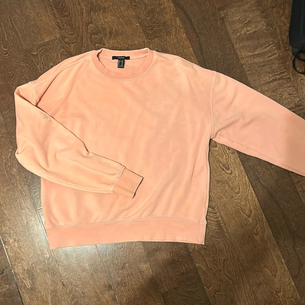 FOREVER 21 Orange/Peach Crew neck size M